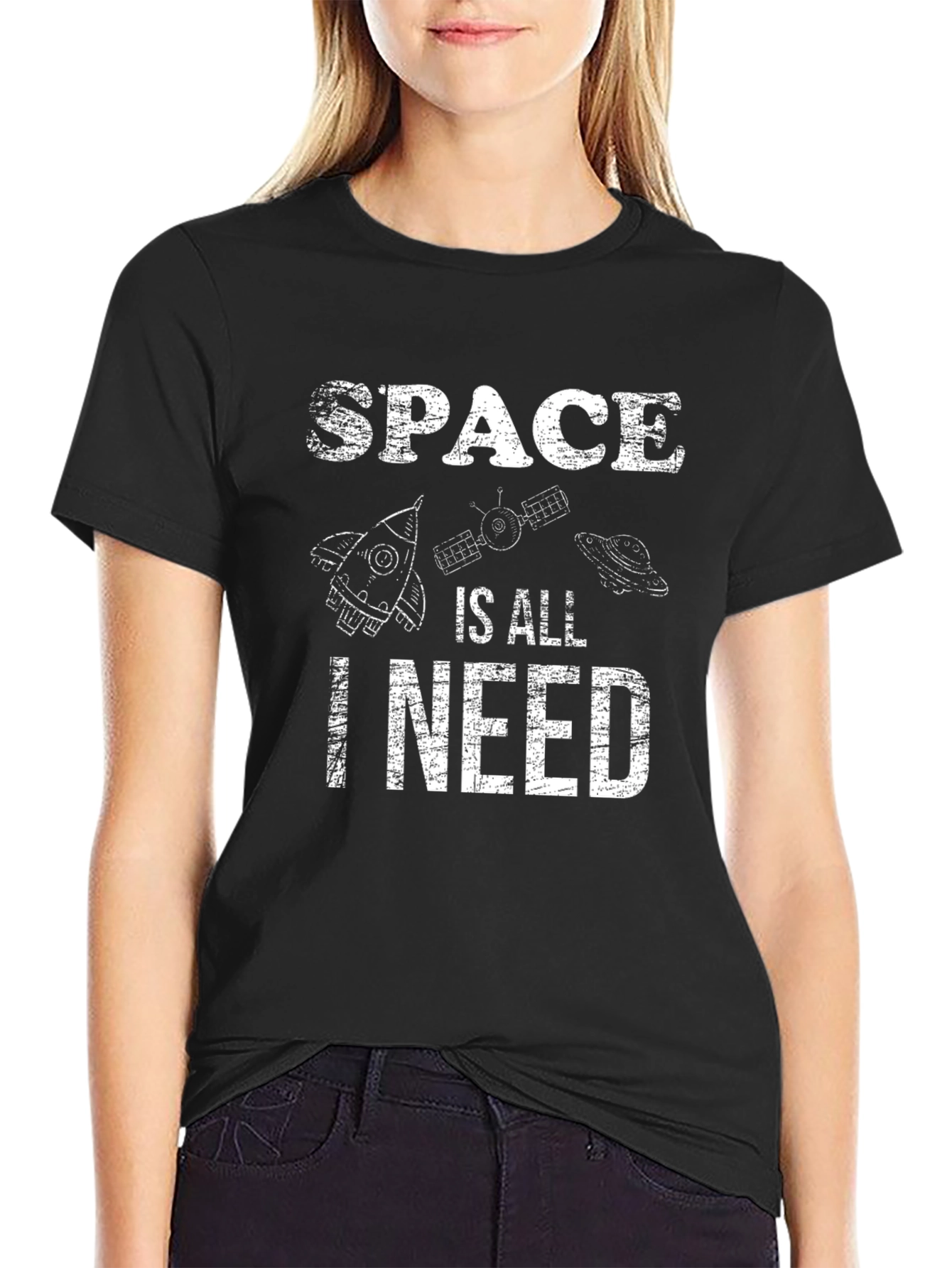 Space Is All I Need Graphic T-Shirt