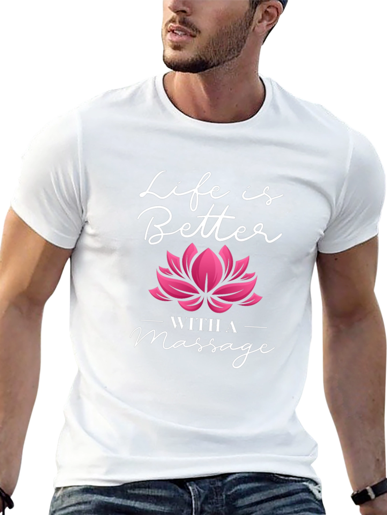 Life is Better with a Massage Black T-Shirt