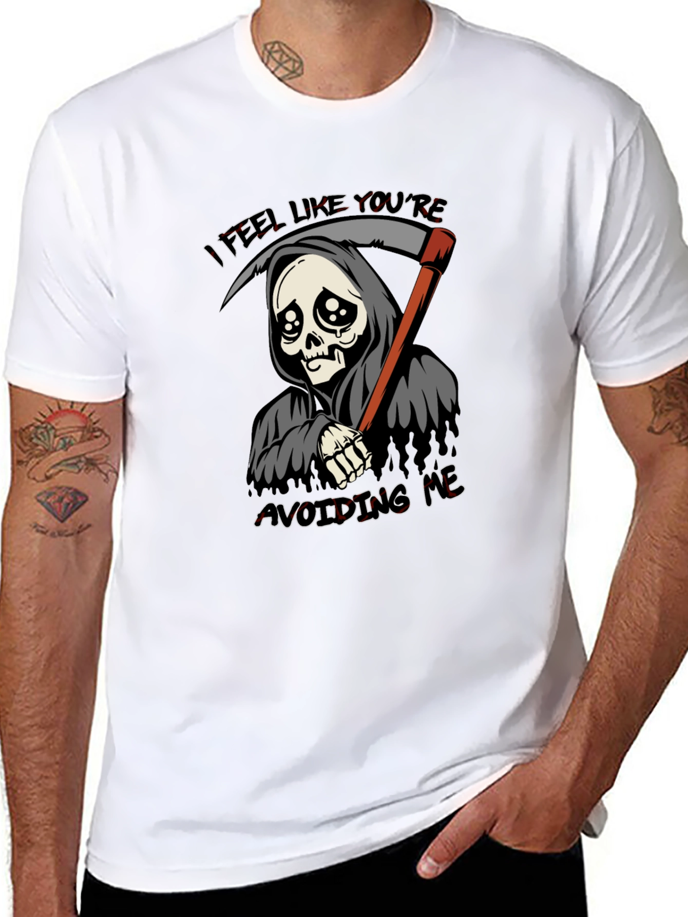 Sad Reaper T-Shirt - Avoiding Me Tee