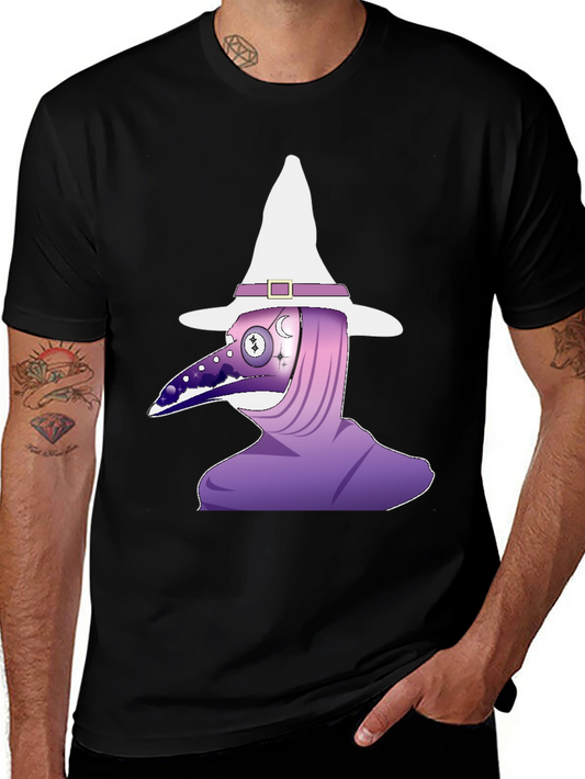 Plague Doctor Witch Black T-Shirt