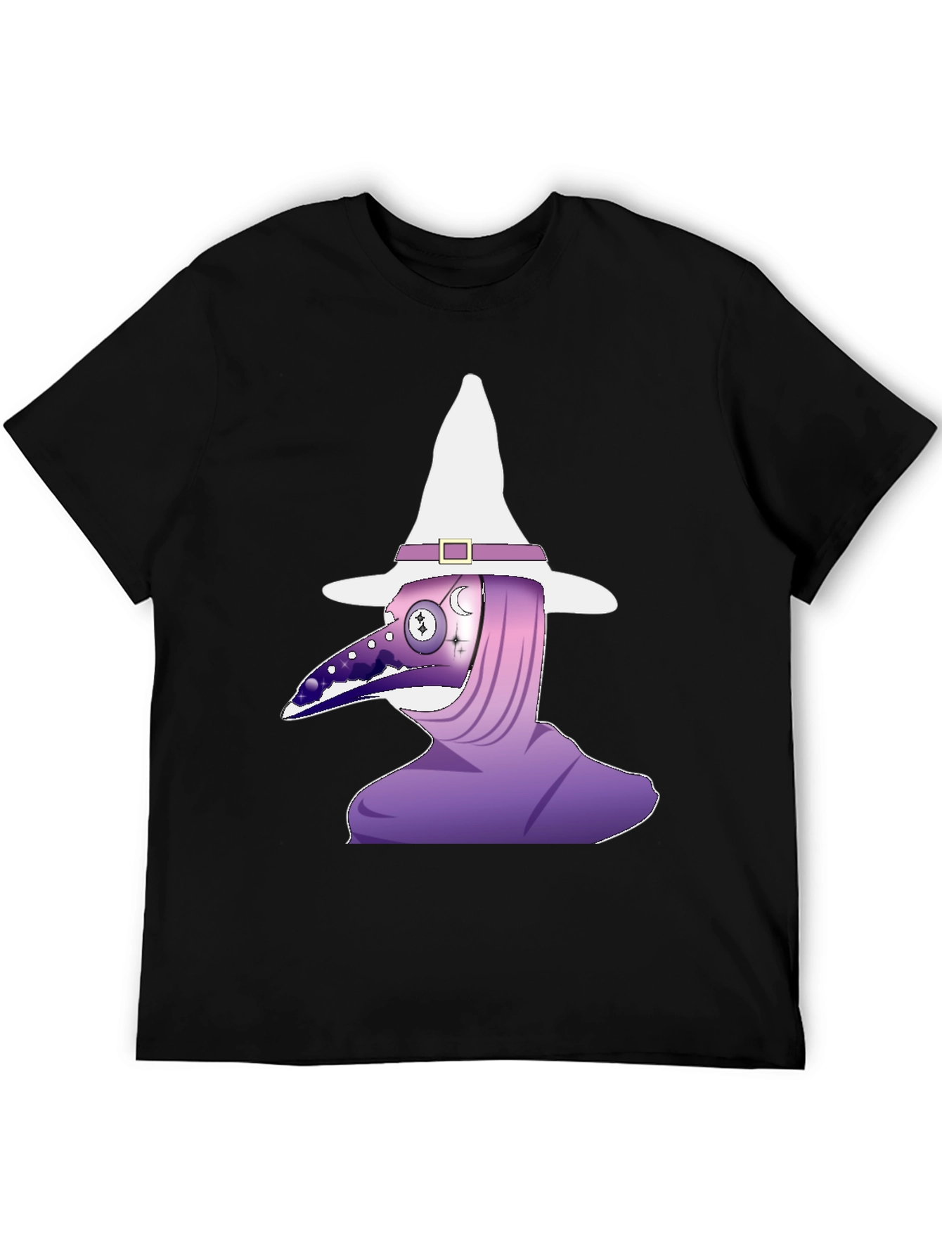 Plague Doctor Witch Black T-Shirt