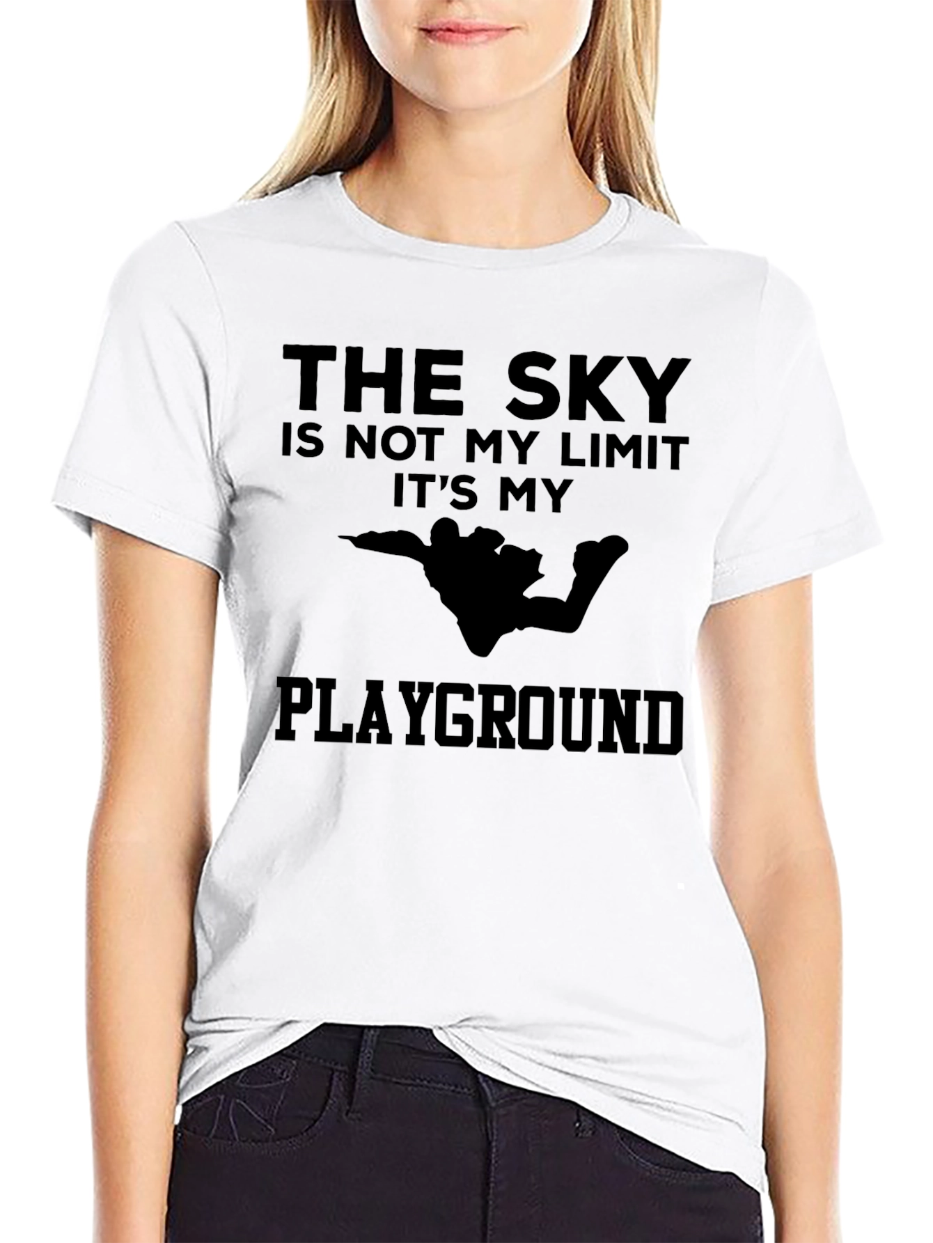 The Sky is My Playground Black T-Shirt
