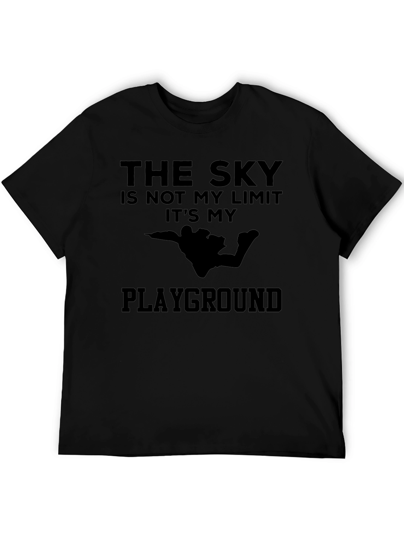 The Sky is My Playground Black T-Shirt