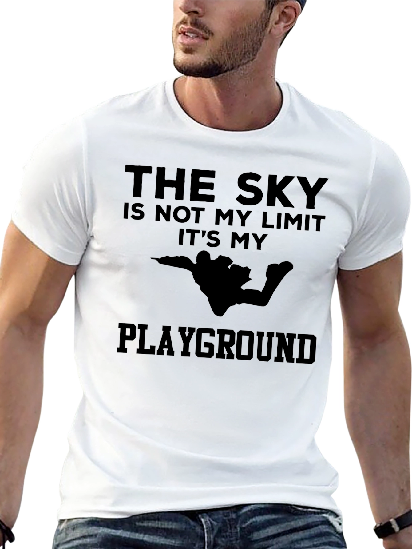 The Sky is My Playground Black T-Shirt
