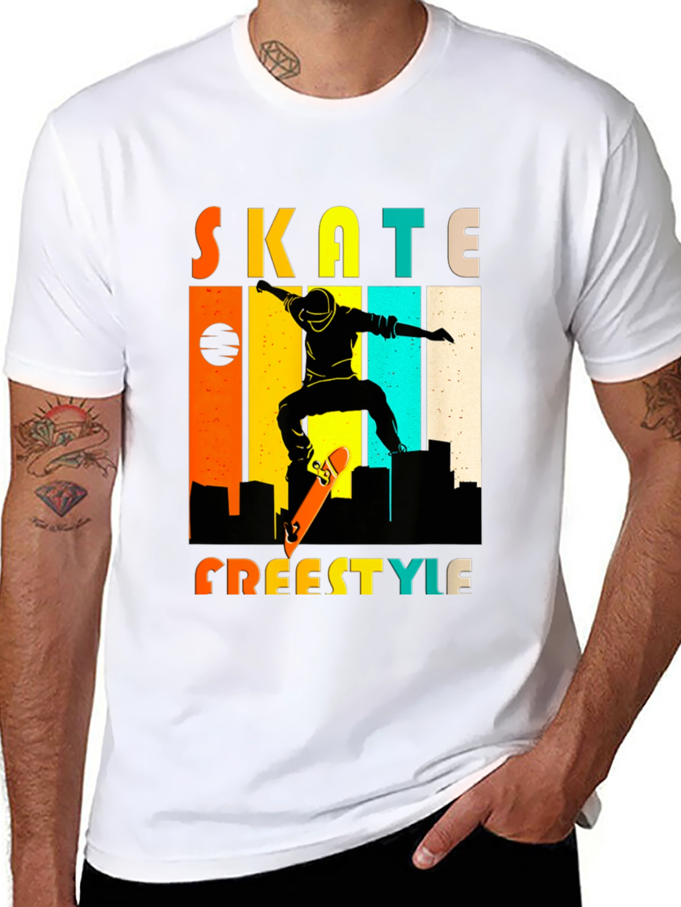 Skate Freestyle Graphic Tee - Urban Style