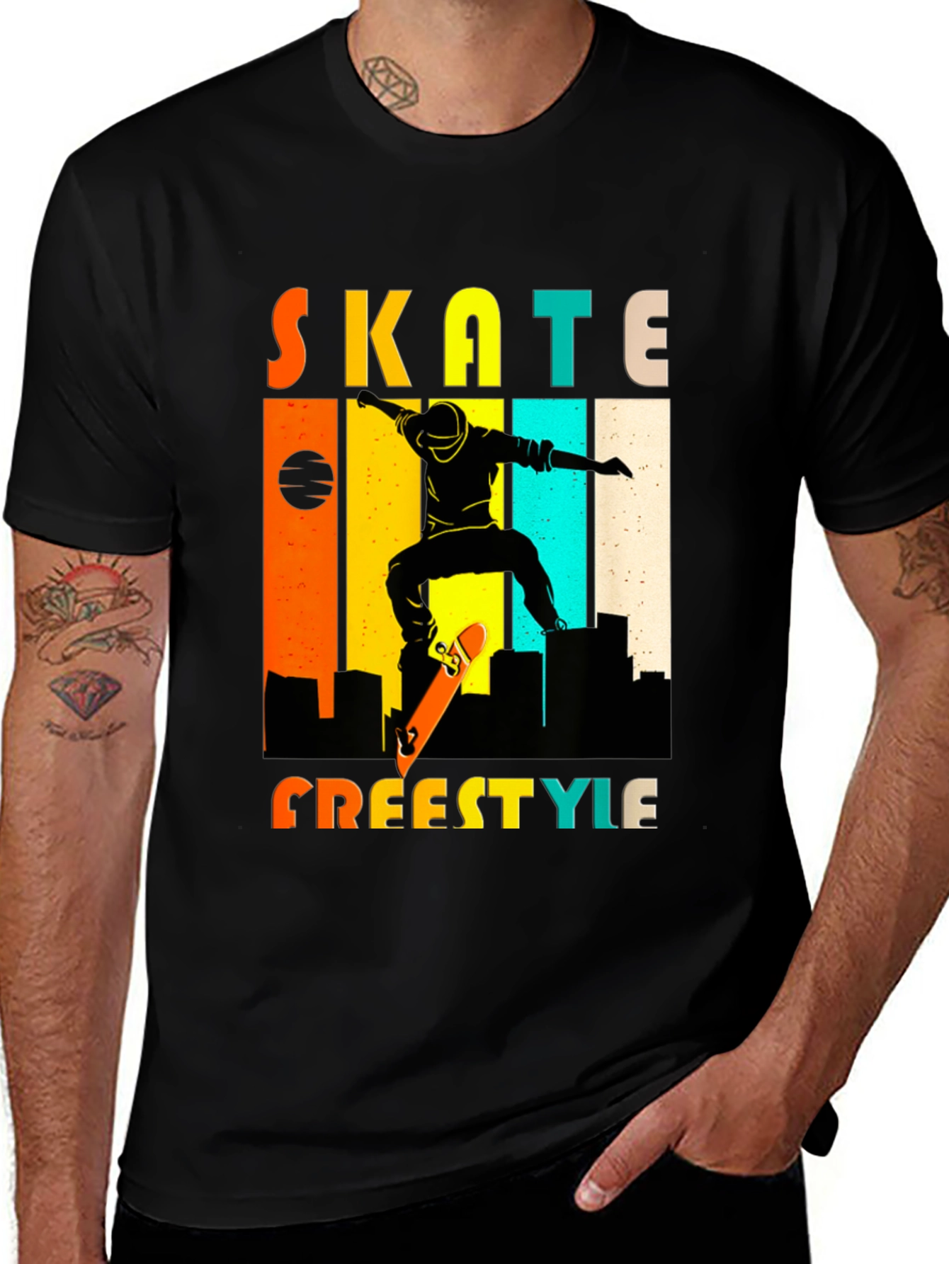 Skate Freestyle Graphic Tee - Urban Style