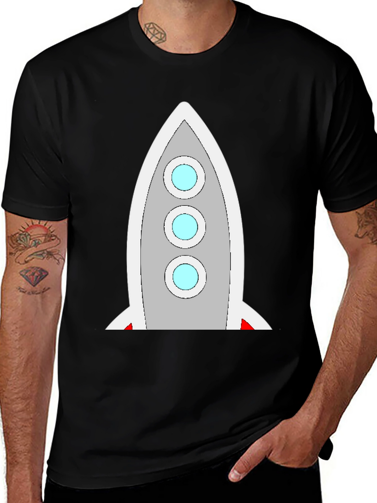 Rocket Graphic Tee - Space Exploration Style!