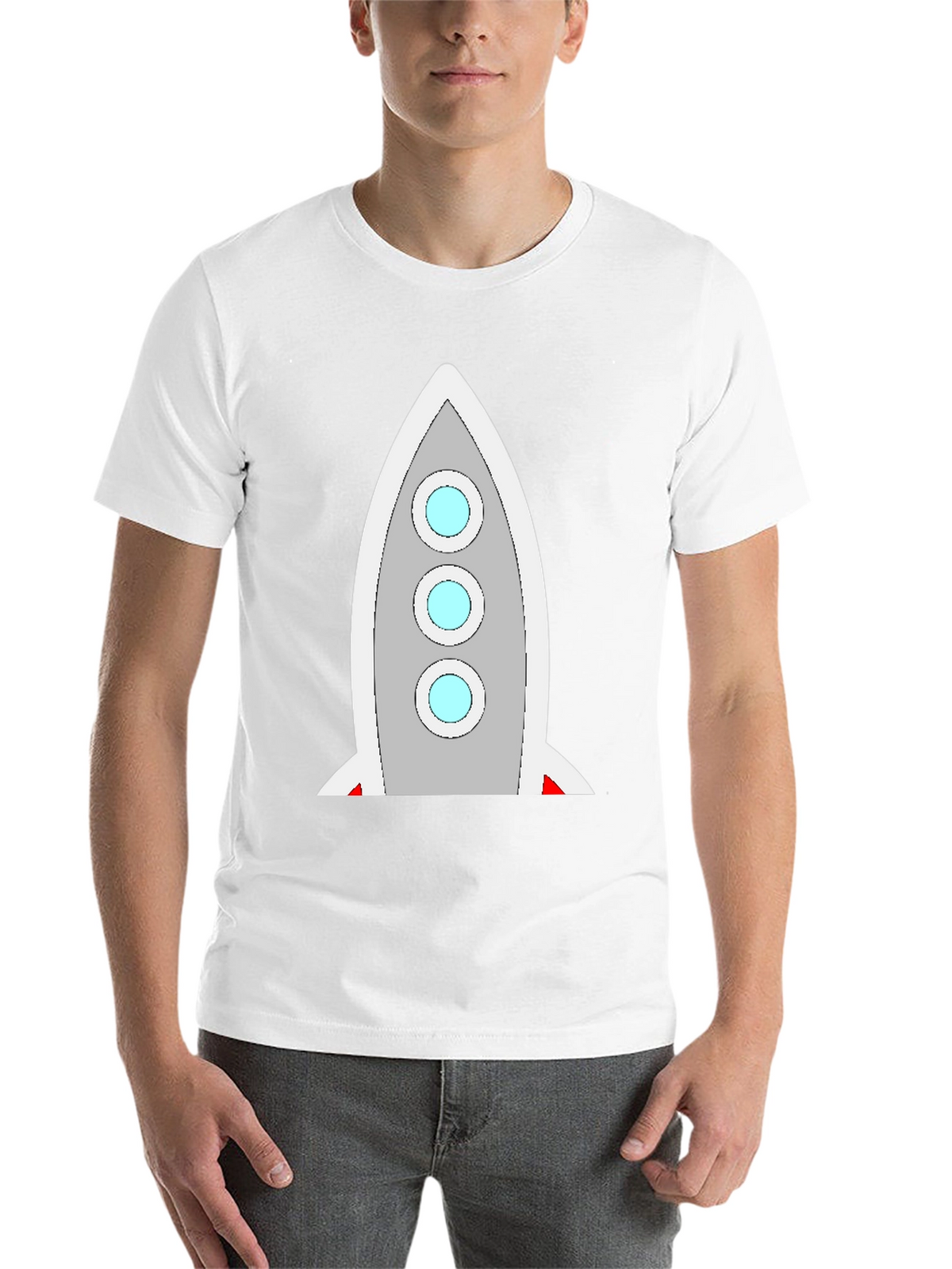 Rocket Graphic Tee - Space Exploration Style!