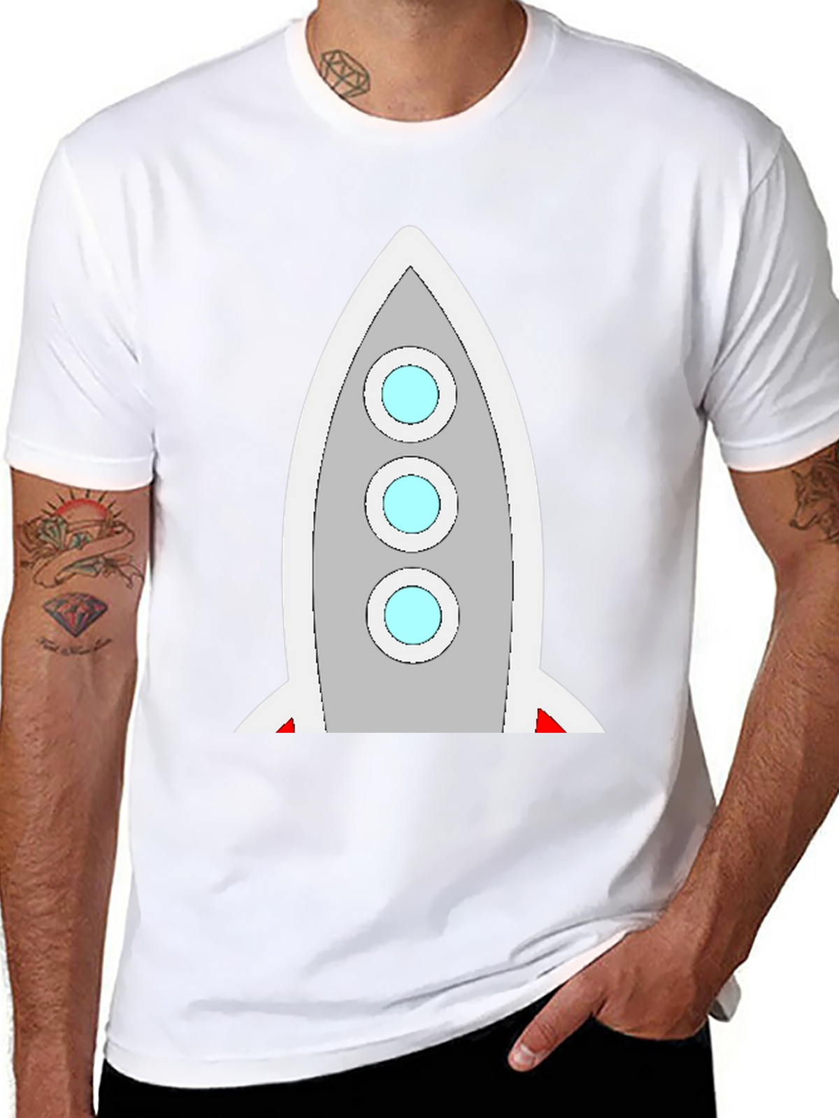Rocket Graphic Tee - Space Exploration Style!