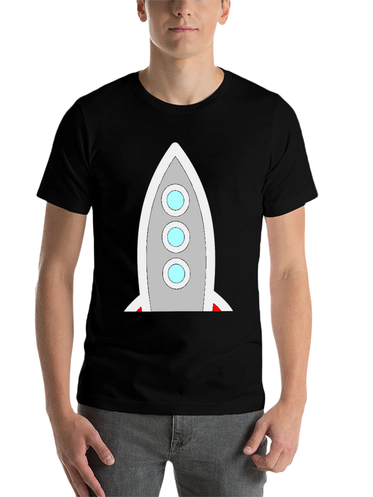 Rocket Graphic Tee - Space Exploration Style!
