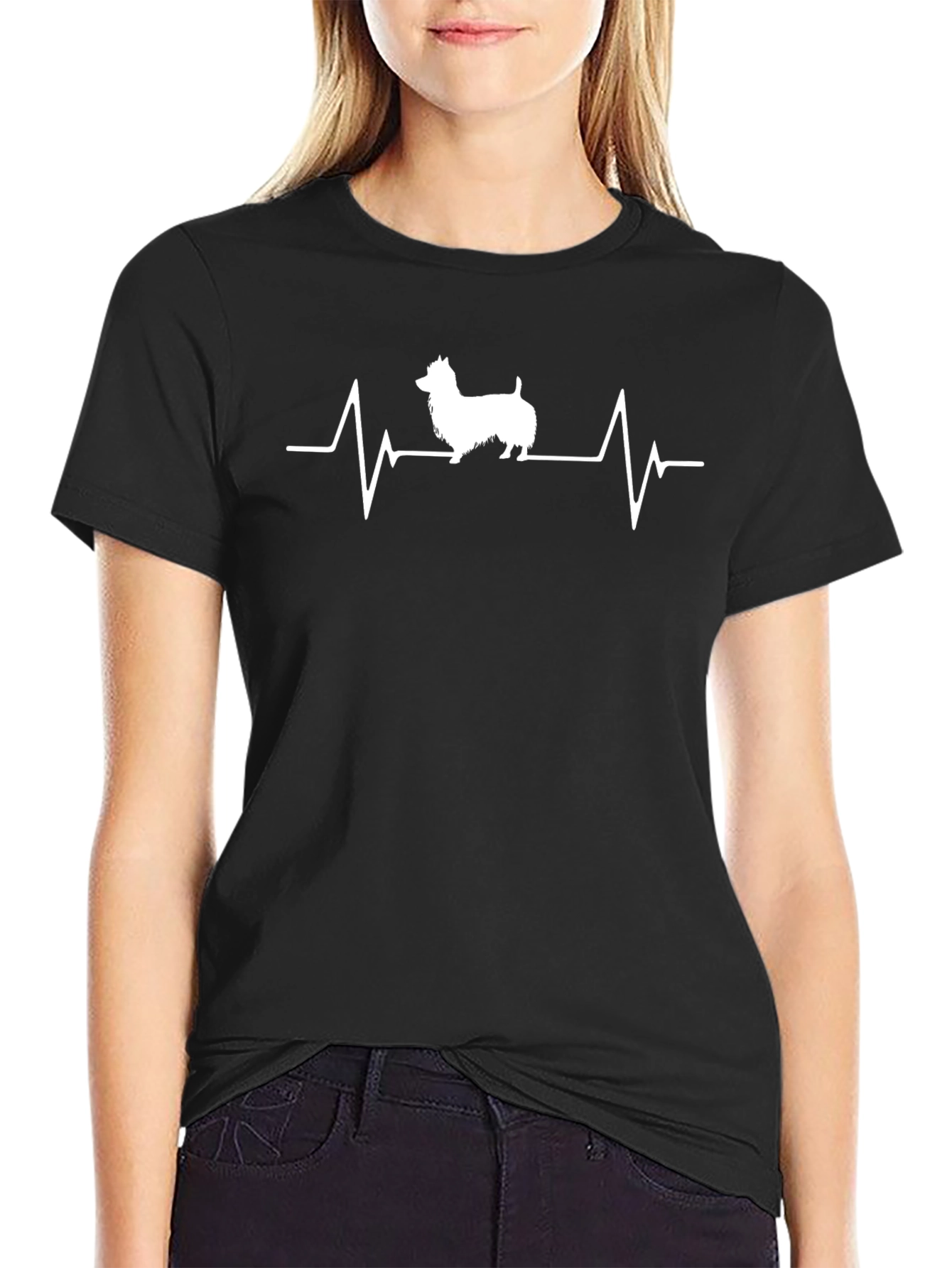 Dog Heartbeat T-Shirt -  Cute Pet Lover Tee