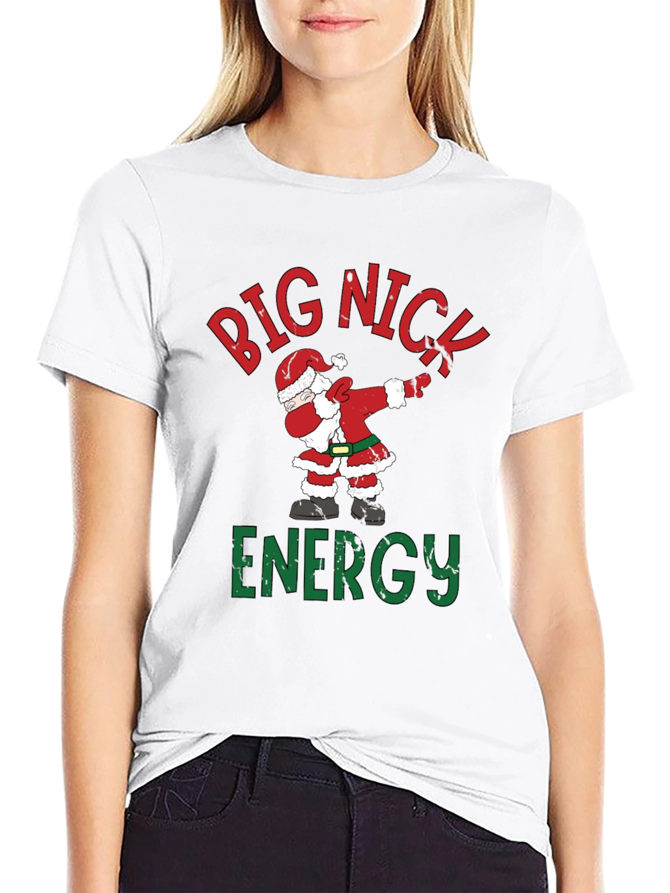 Big Nick Energy Santa Dabbing T-Shirt