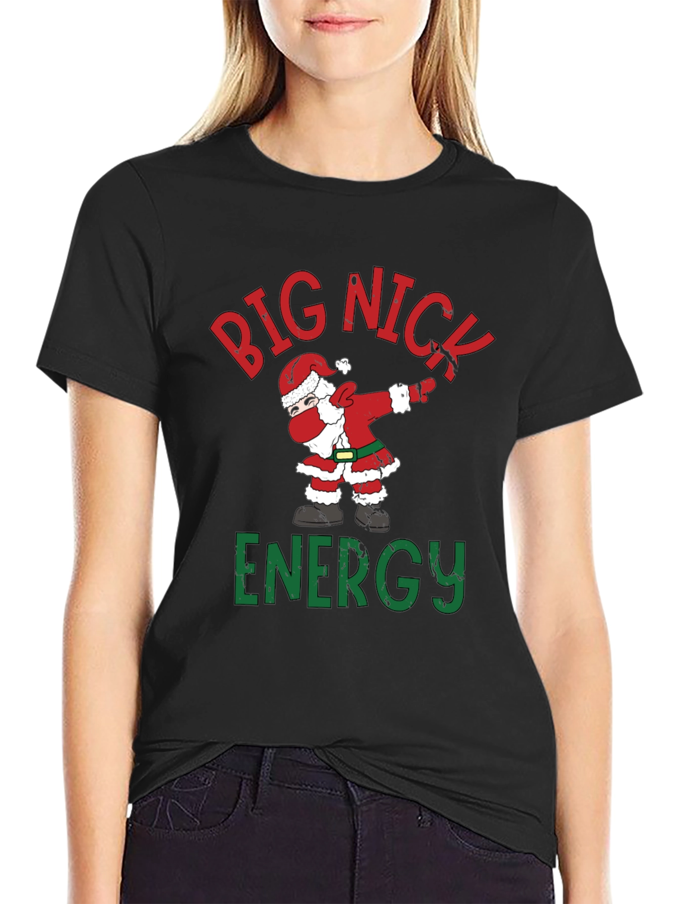 Big Nick Energy Santa Dabbing T-Shirt