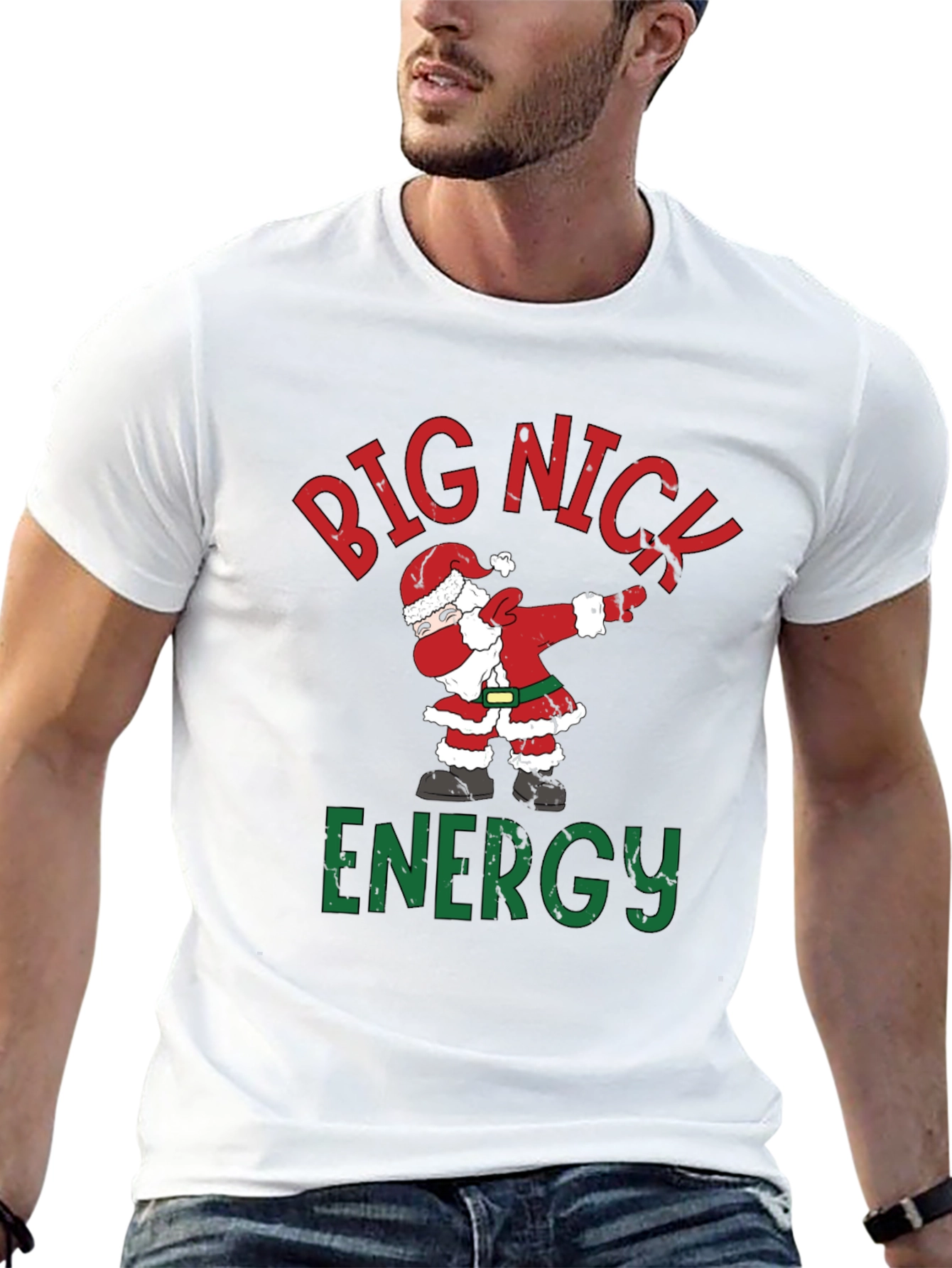 Big Nick Energy Santa Dabbing T-Shirt