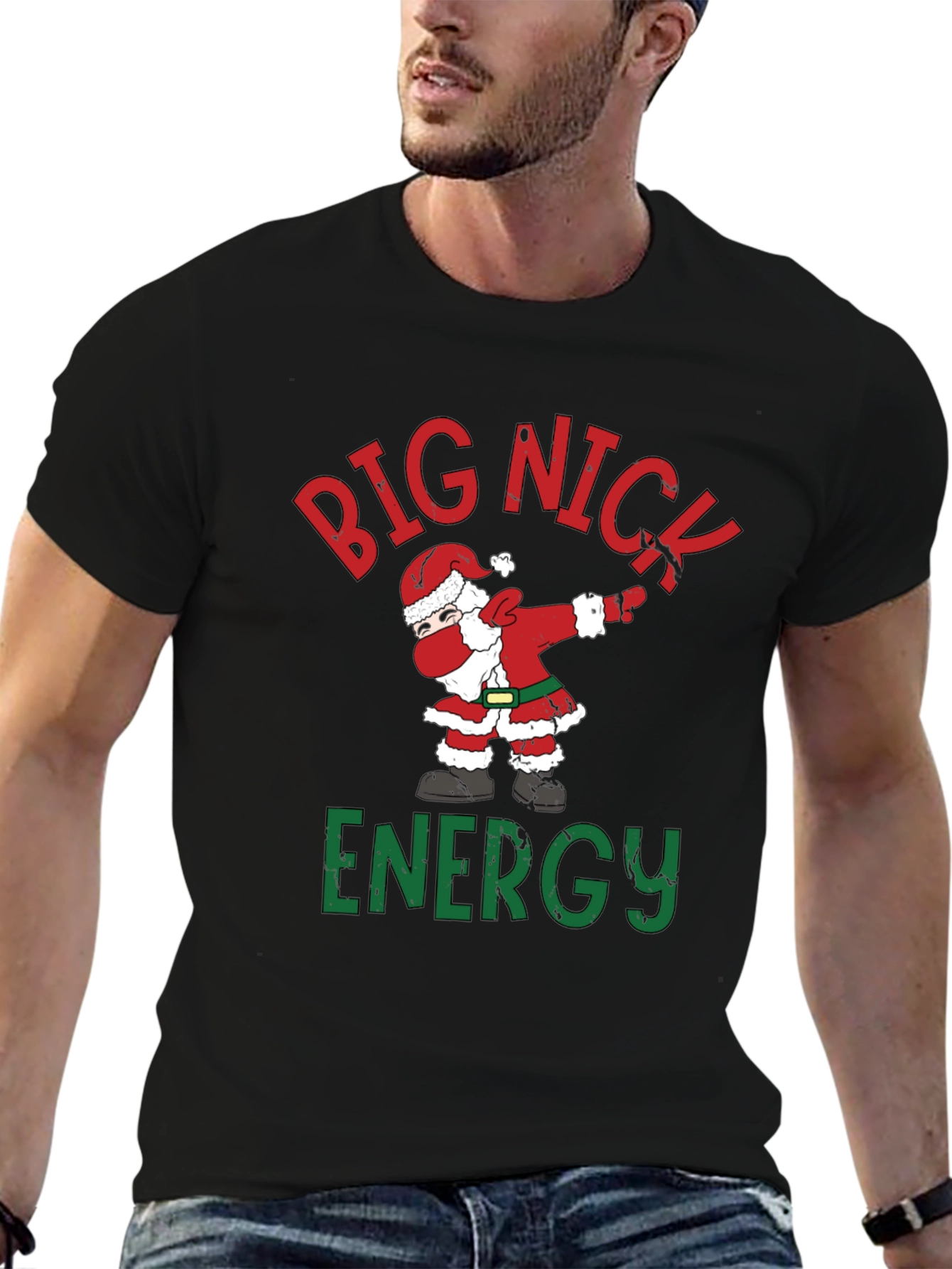 Big Nick Energy Santa Dabbing T-Shirt