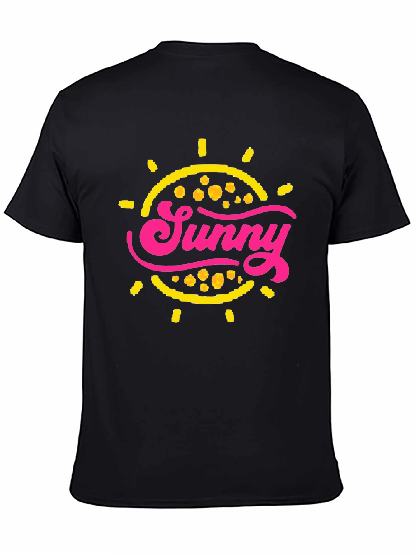 Sunny Graphic T-Shirt - Black Cotton Blend