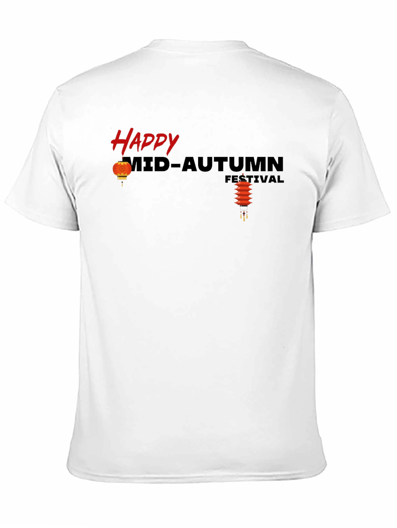 Happy Mid-Autumn Festival Black T-Shirt