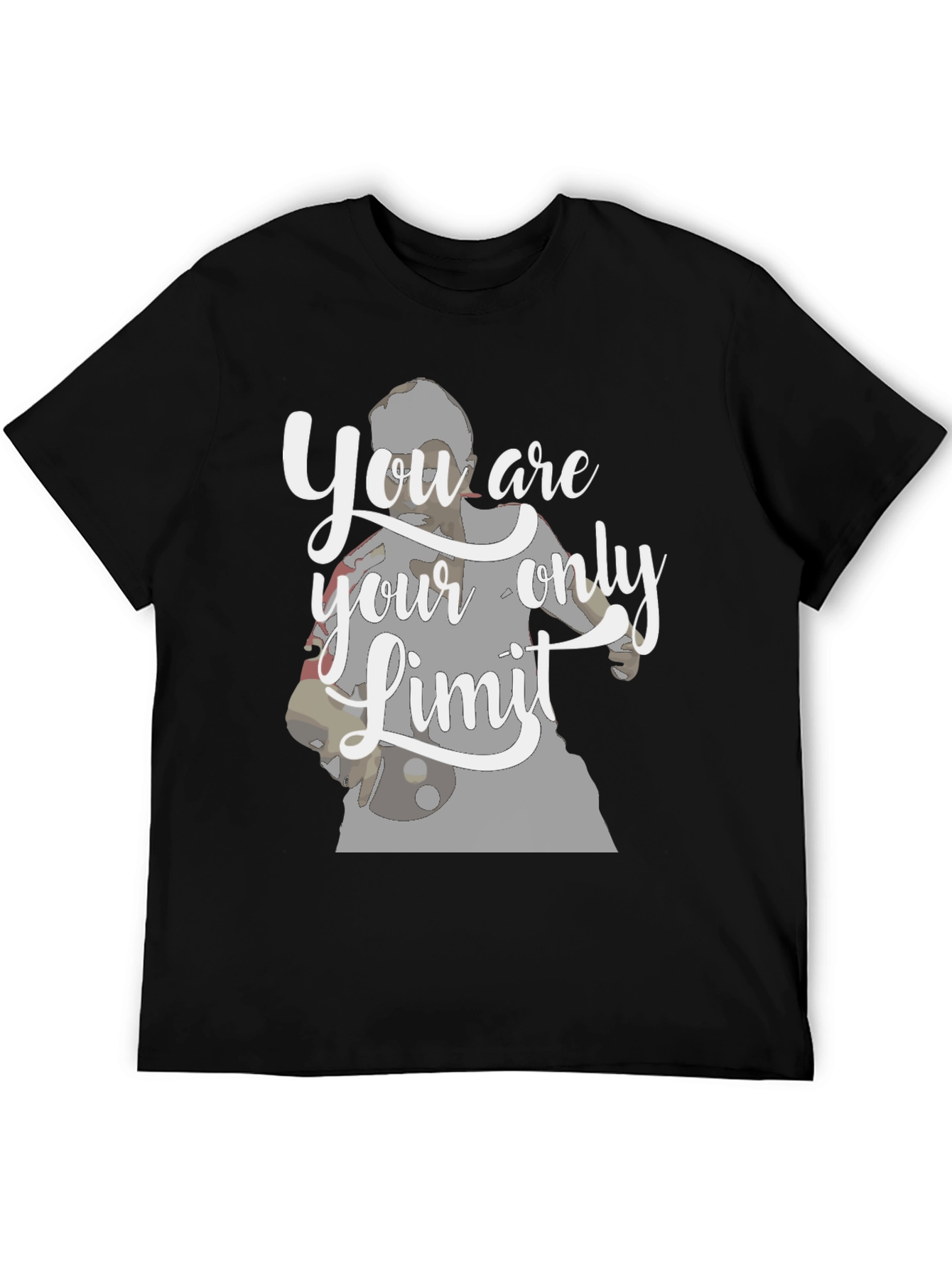 Motivational Your Only Limit Black T-Shirt