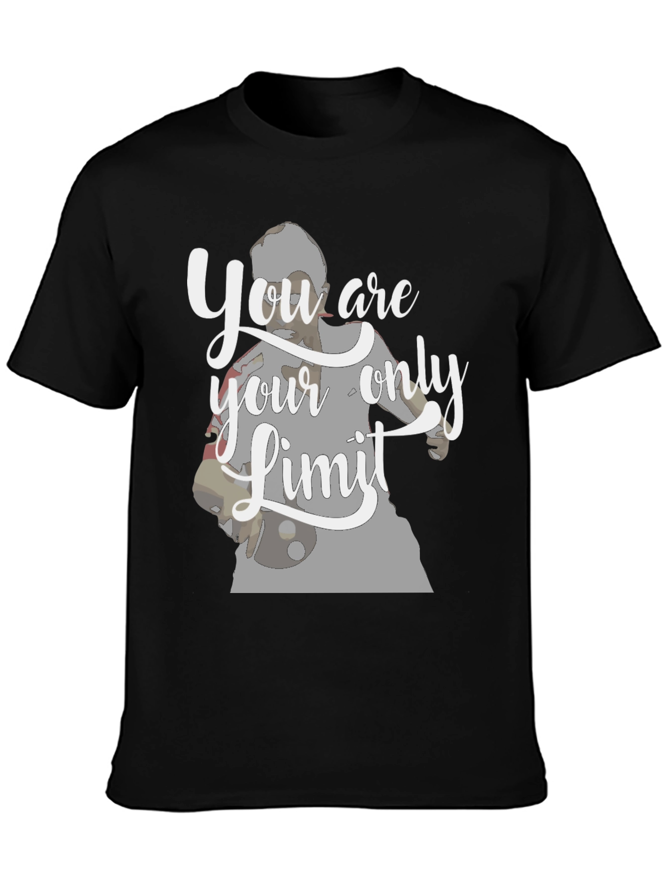 Motivational Your Only Limit Black T-Shirt