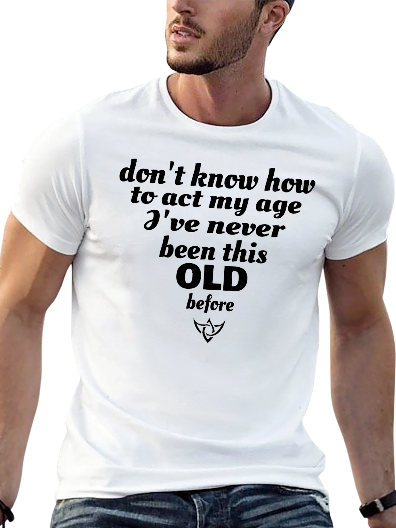 Funny Too Old Black Graphic T-Shirt