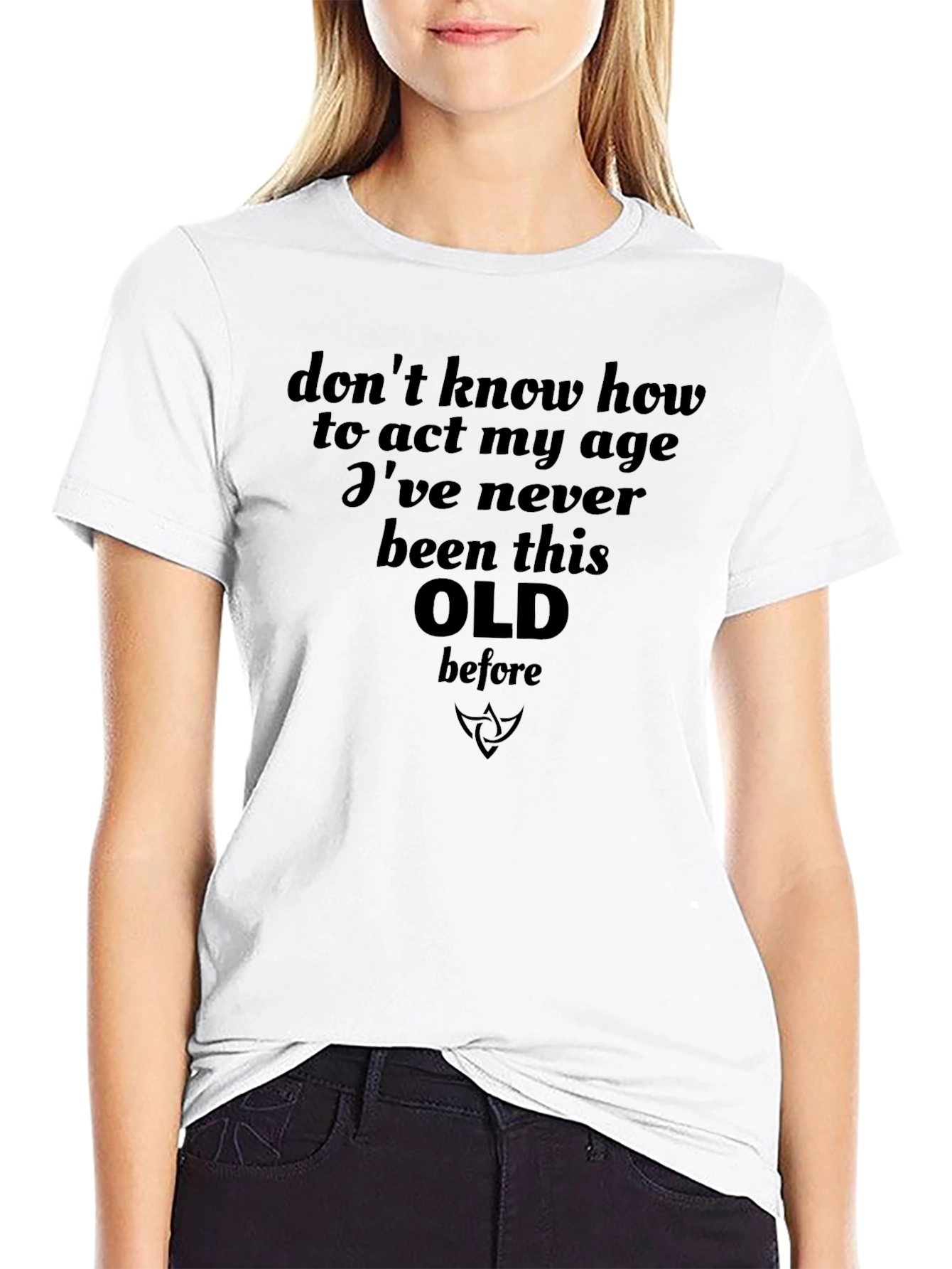 Funny Too Old Black Graphic T-Shirt