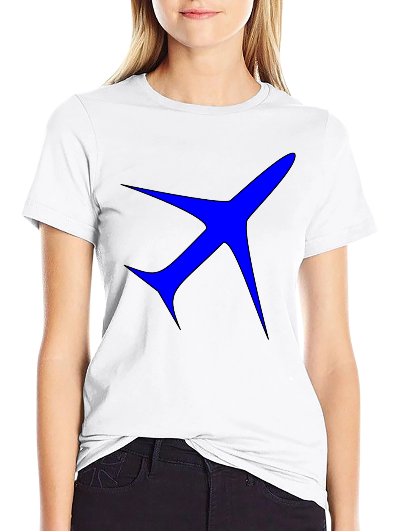 Airplane Graphic Black T-Shirt