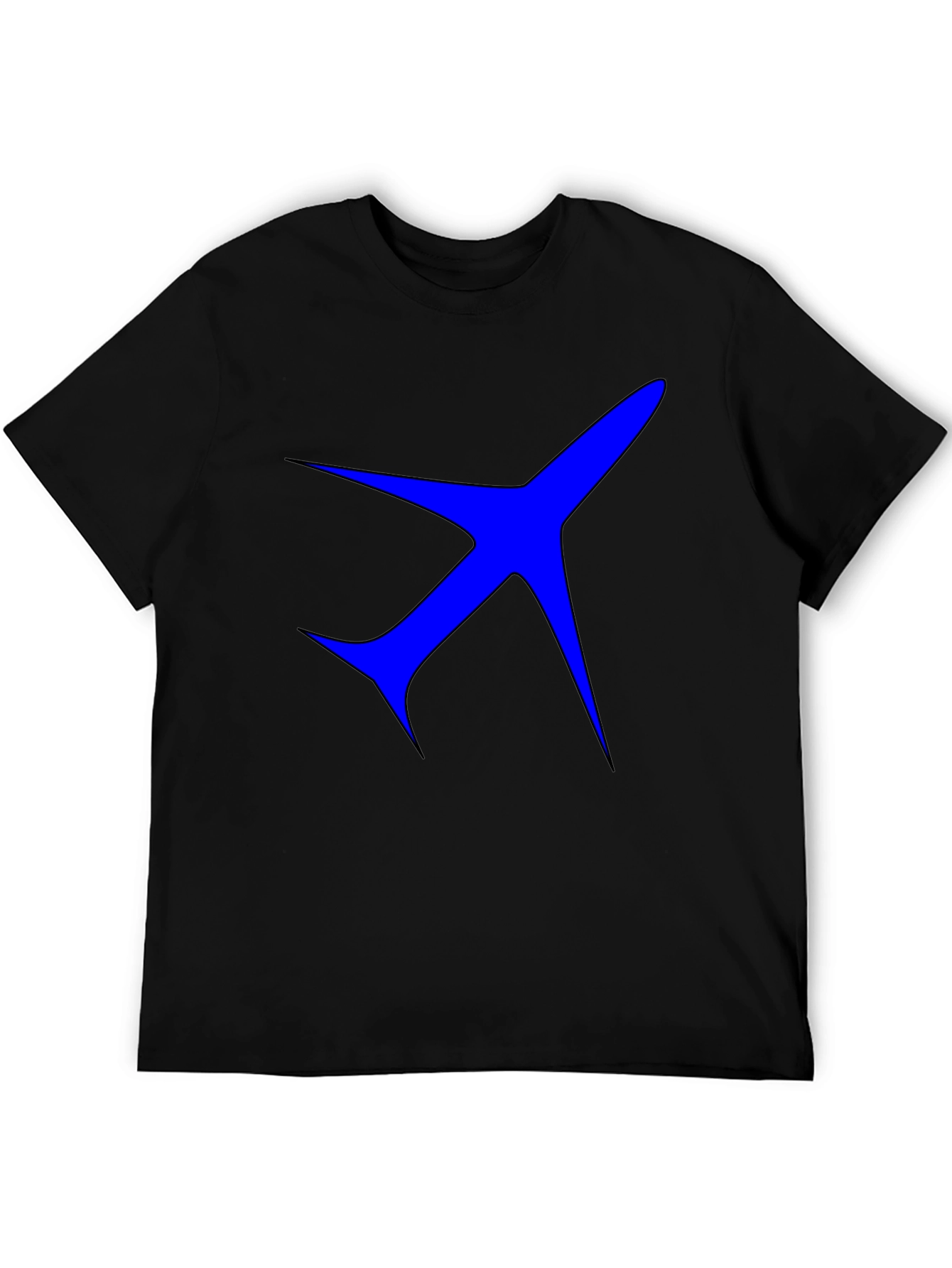 Airplane Graphic Black T-Shirt