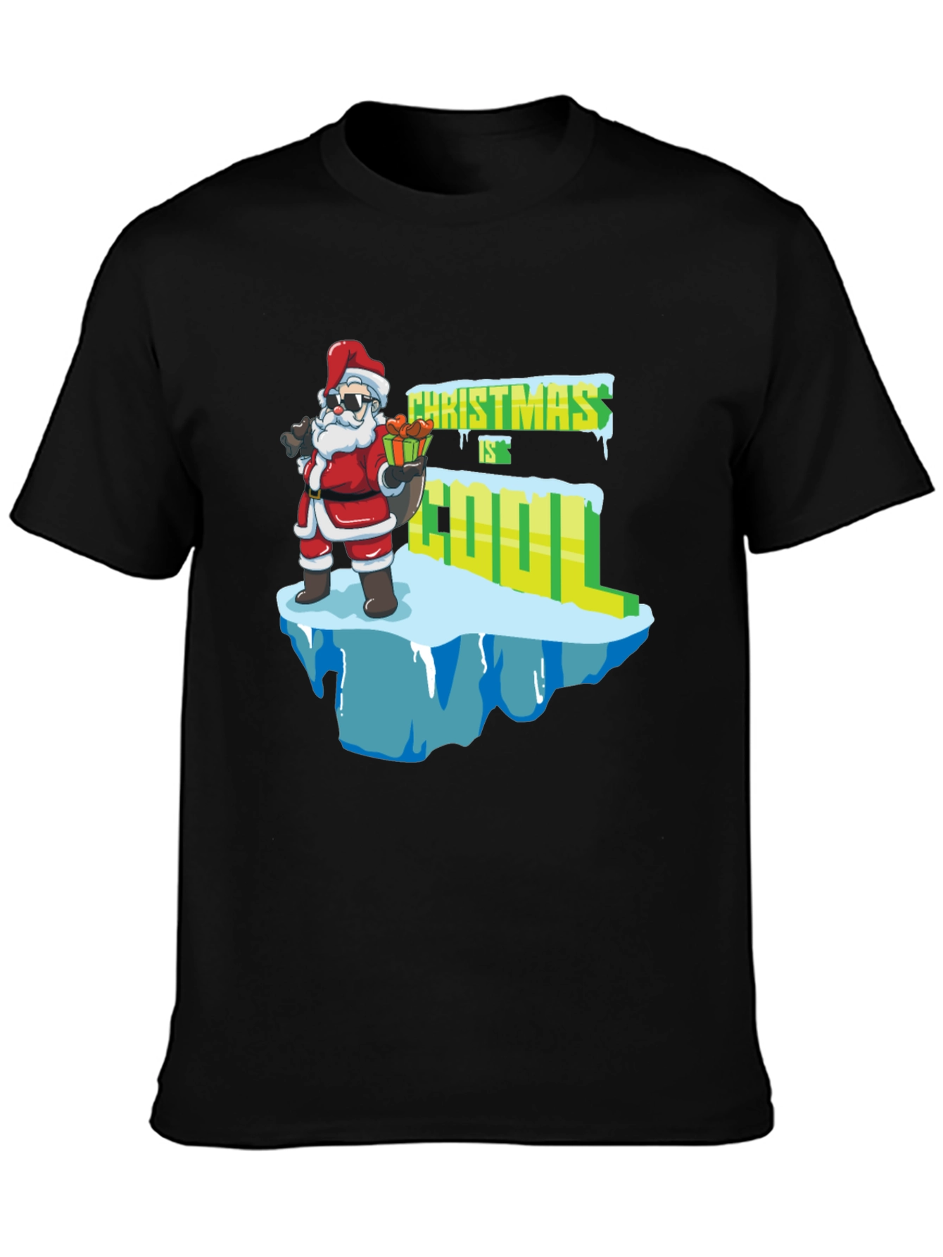Christmas is Cool T-Shirt Santa Claus Graphic Tee