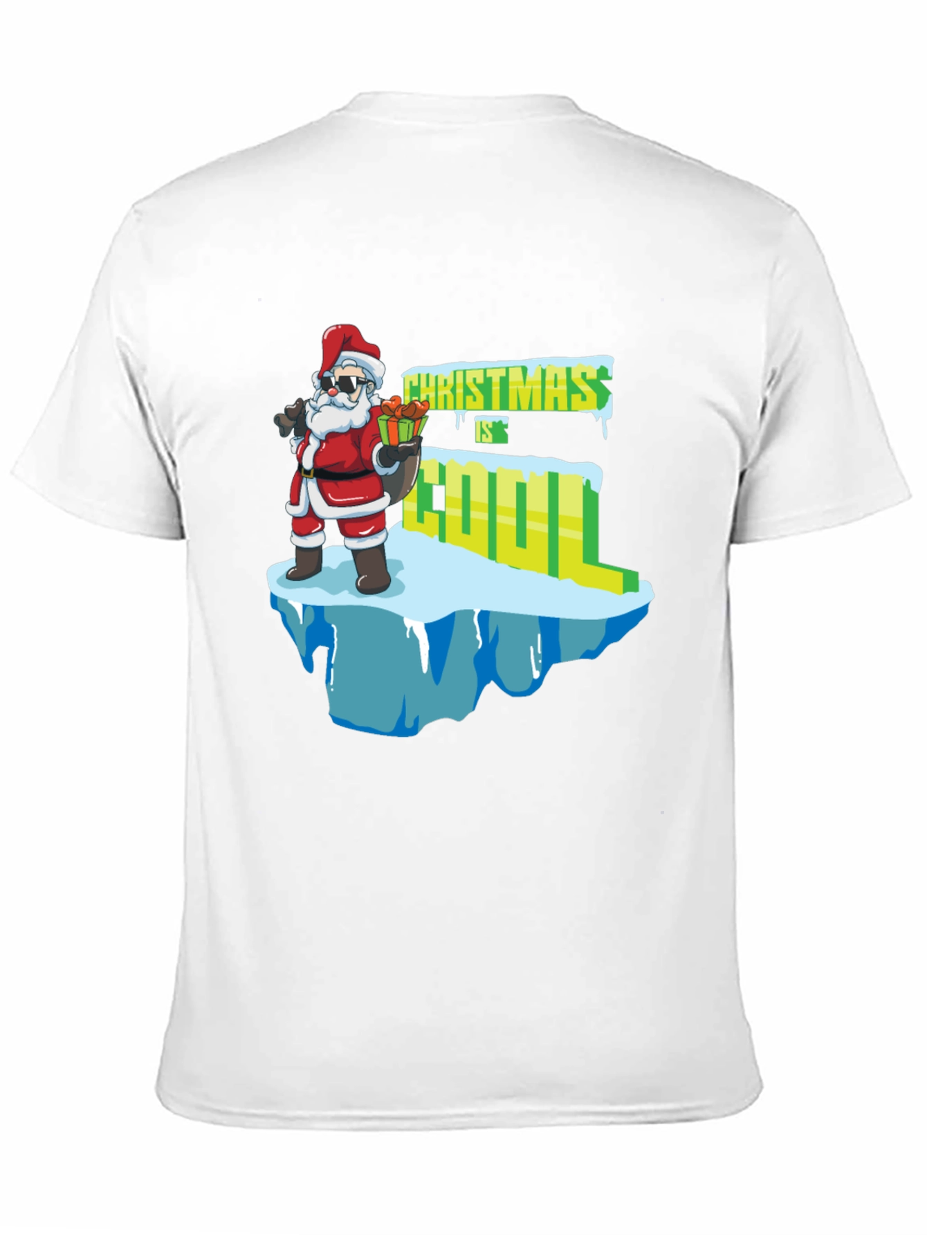 Christmas is Cool T-Shirt Santa Claus Graphic Tee