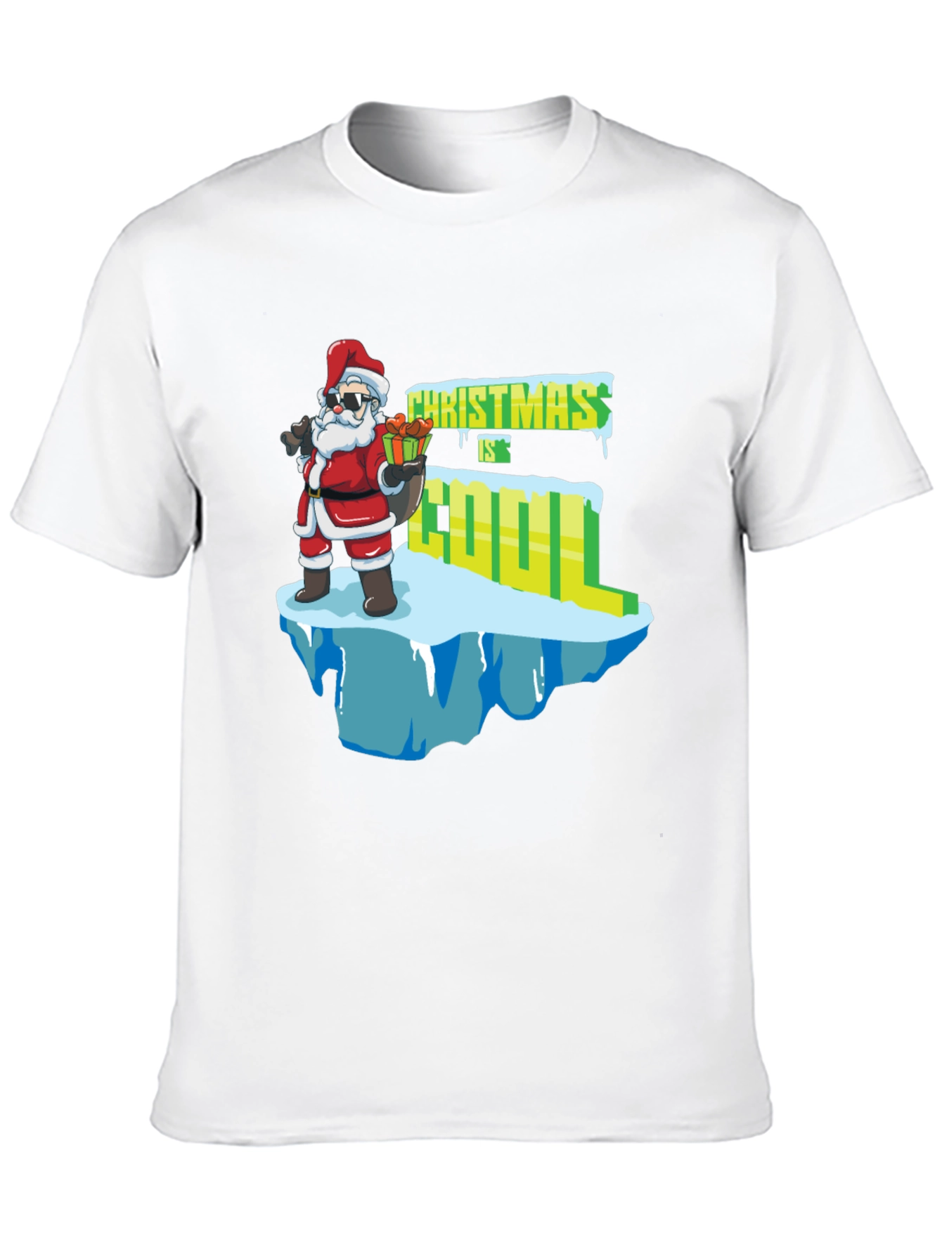 Christmas is Cool T-Shirt Santa Claus Graphic Tee