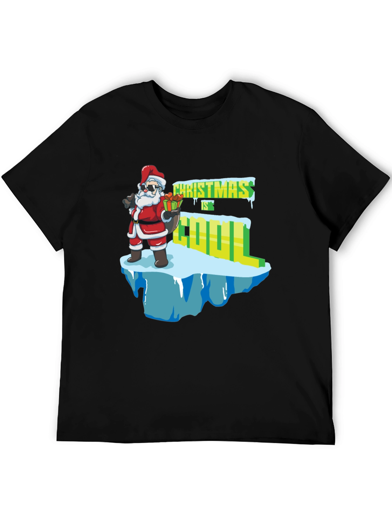 Christmas is Cool T-Shirt Santa Claus Graphic Tee
