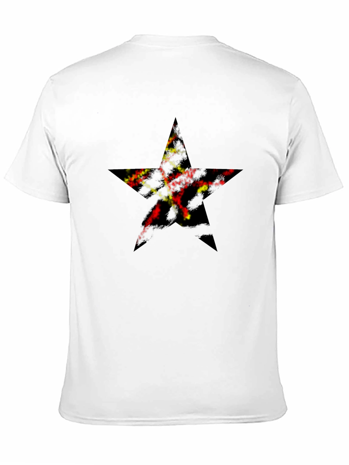 Star Graphic Print Black T-Shirt