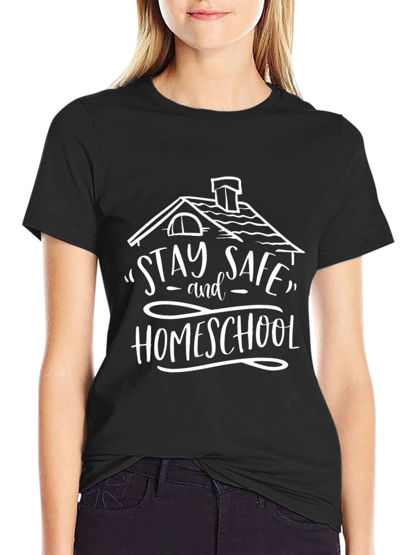Stay Safe Homeschool Black T-Shirt