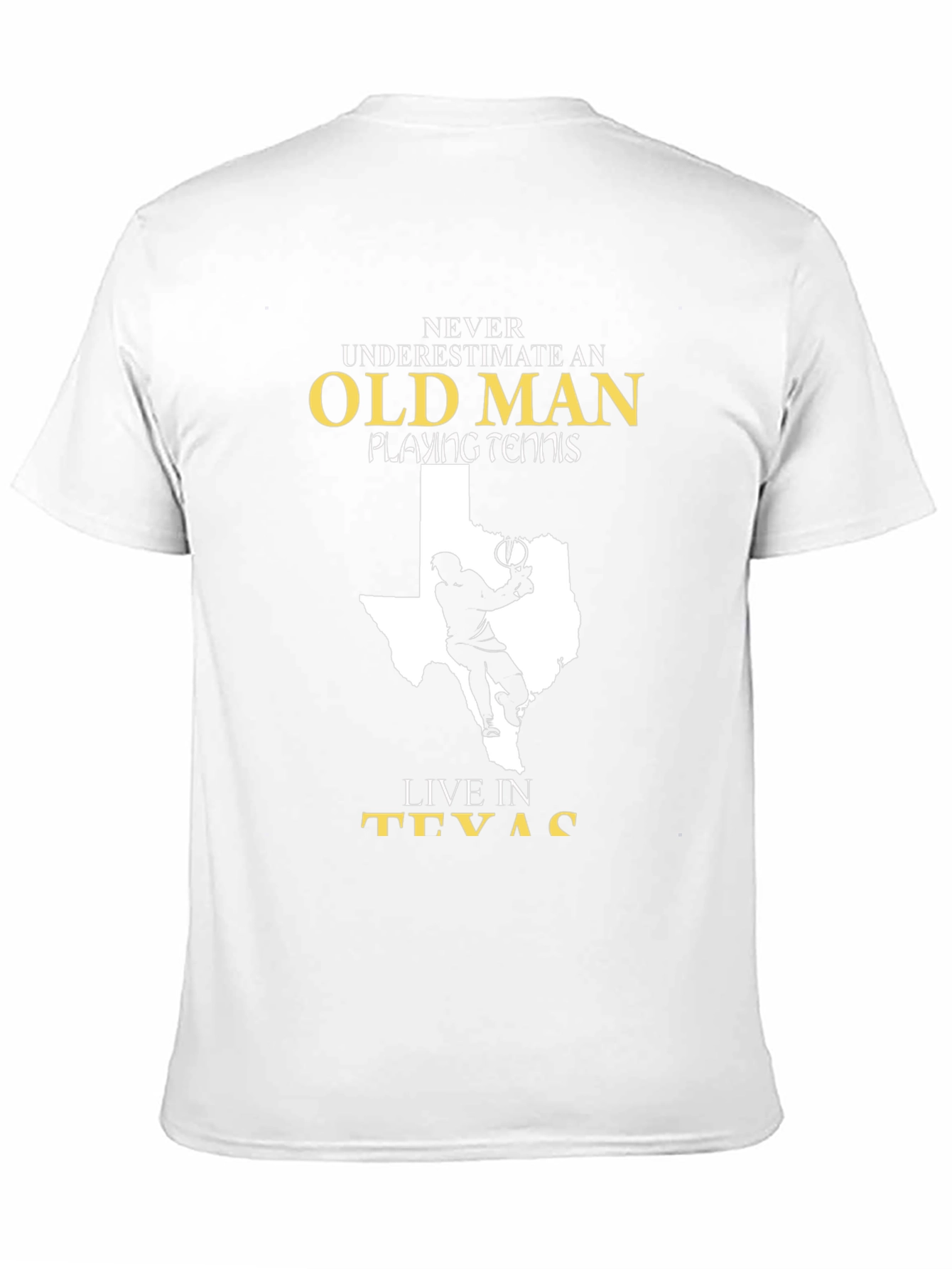 Old Man Tennis Texas T-Shirt
