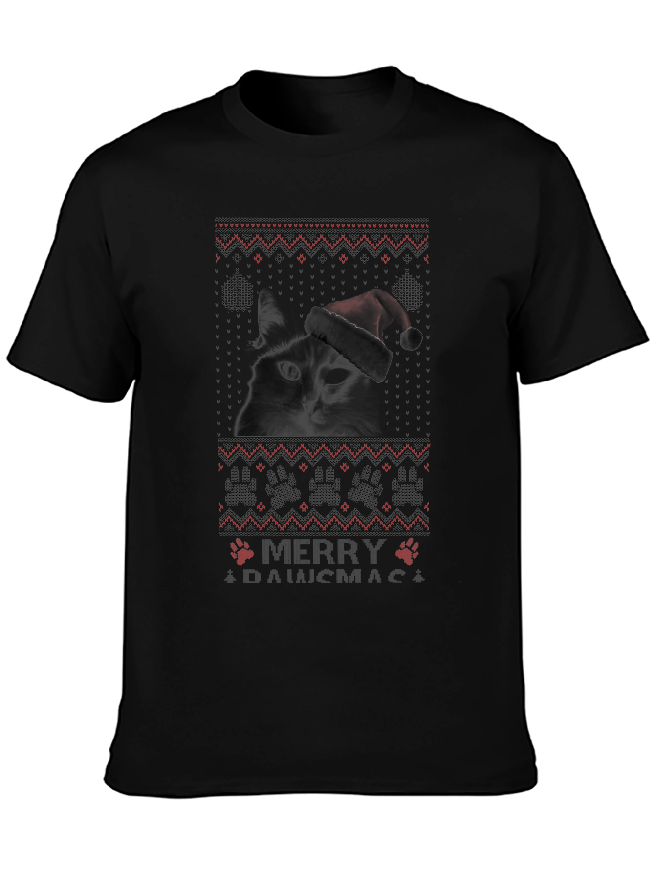Merry Daiwcmac Dog Ugly Christmas Sweater T-Shirt