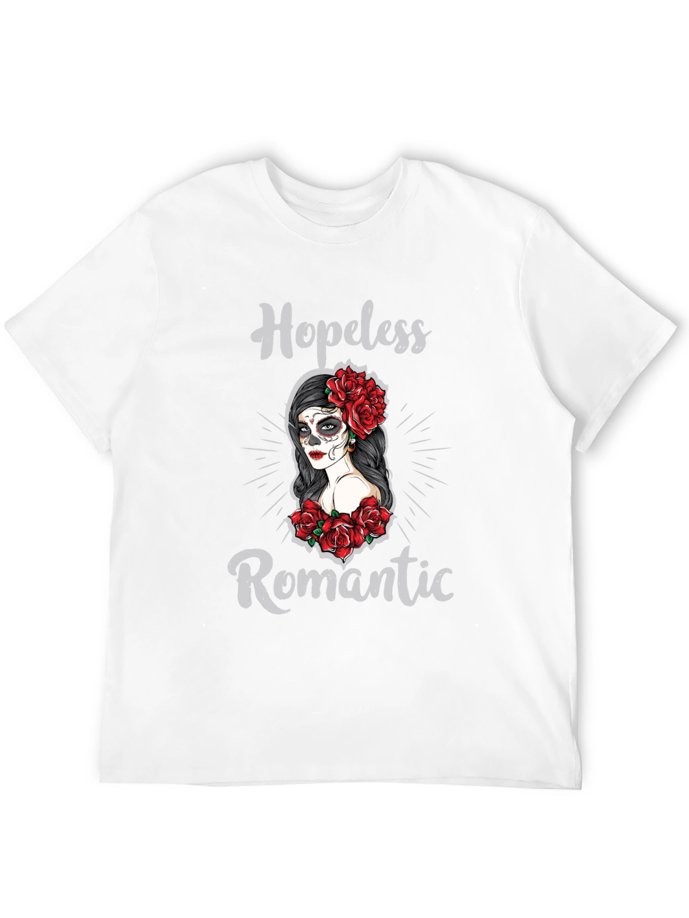 Hopeless Romantic Sugar Skull T-Shirt