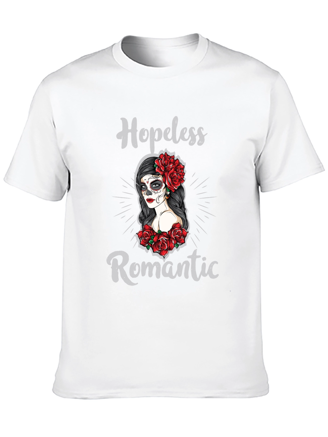 Hopeless Romantic Sugar Skull T-Shirt