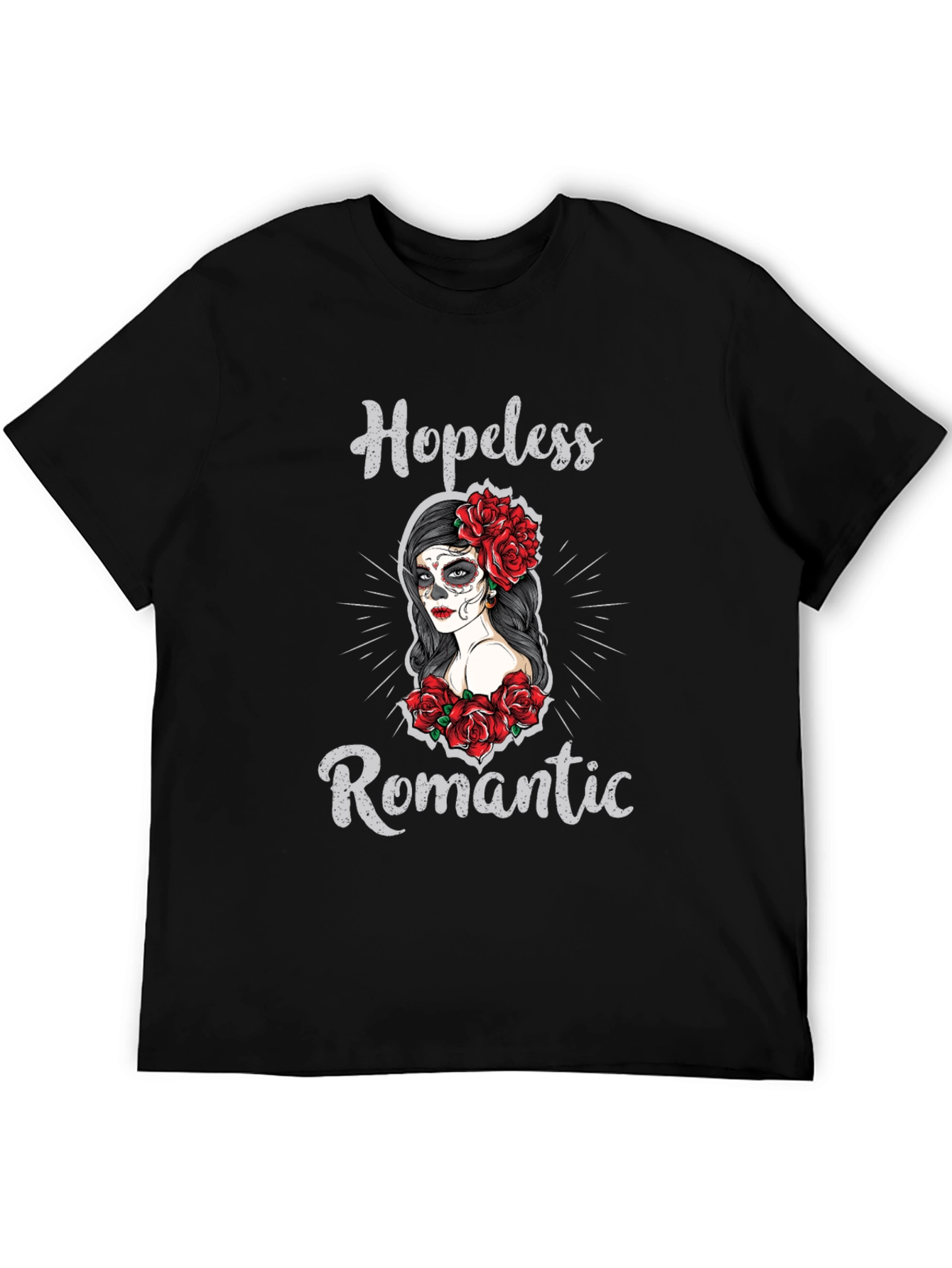 Hopeless Romantic Sugar Skull T-Shirt