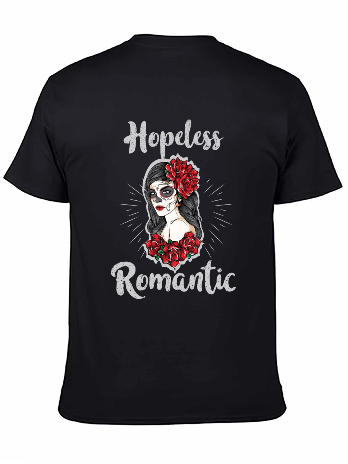 Hopeless Romantic Sugar Skull T-Shirt