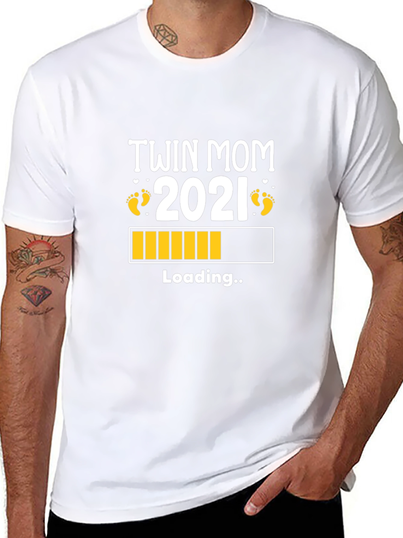 Twin Mom 2021 Loading T-Shirt