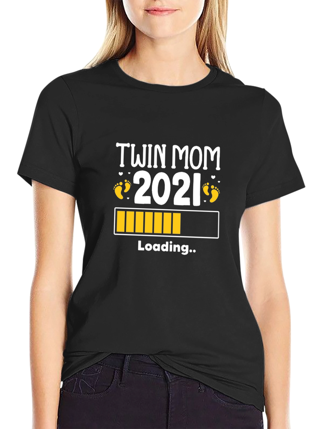 Twin Mom 2021 Loading T-Shirt