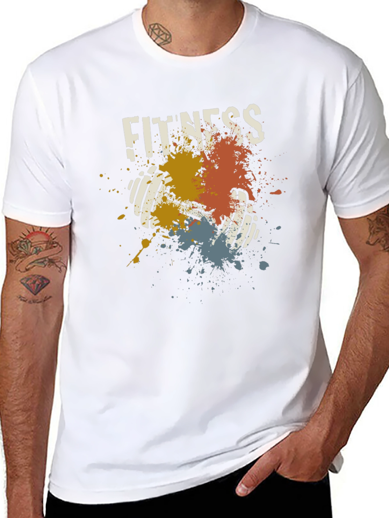 Fitness Dumbbell Graphic T-Shirt