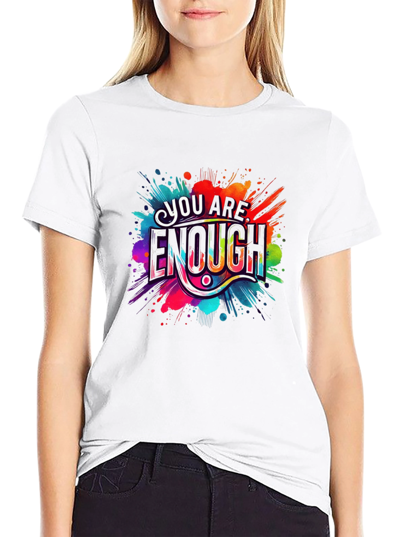 You Are Enough Graphic Tee - Motivational Design
