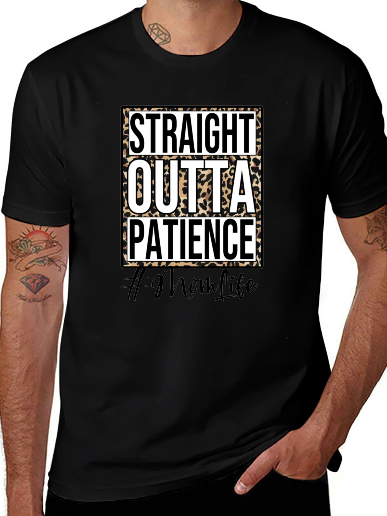 Straight Outta Patience Graphic Tee - #MomLife