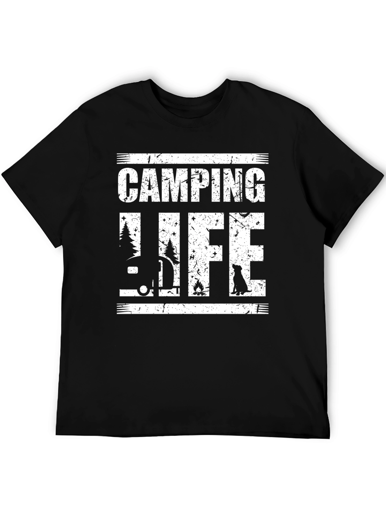 Camping Life Black T-Shirt