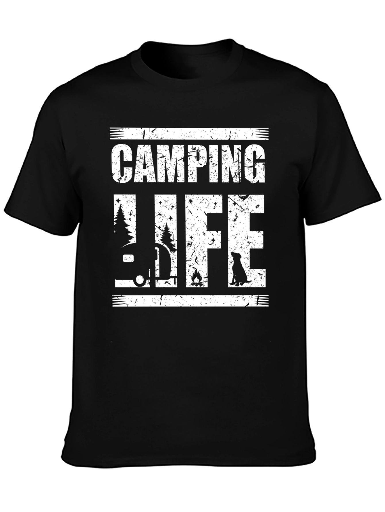 Camping Life Black T-Shirt