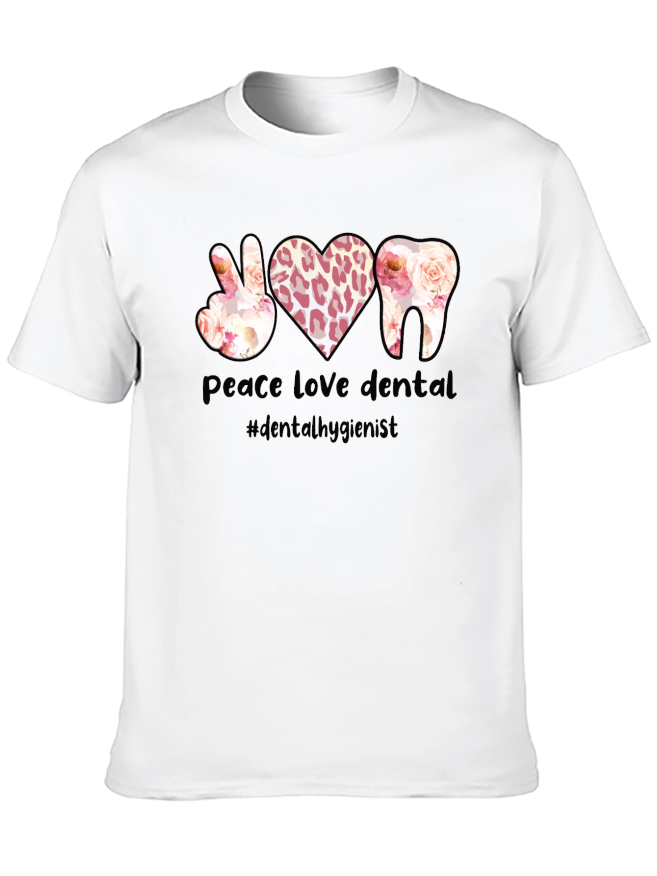 Peace Love Dental T-Shirt Dental Hygienist Tee