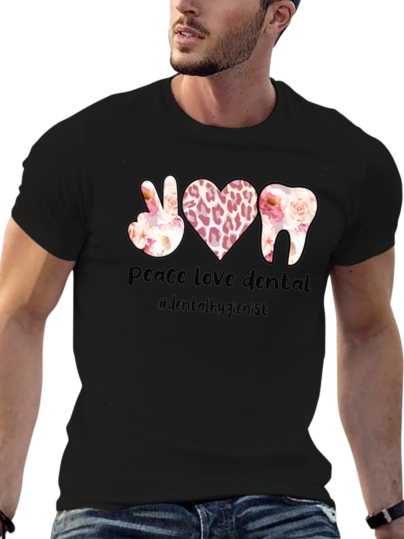 Peace Love Dental T-Shirt Dental Hygienist Tee
