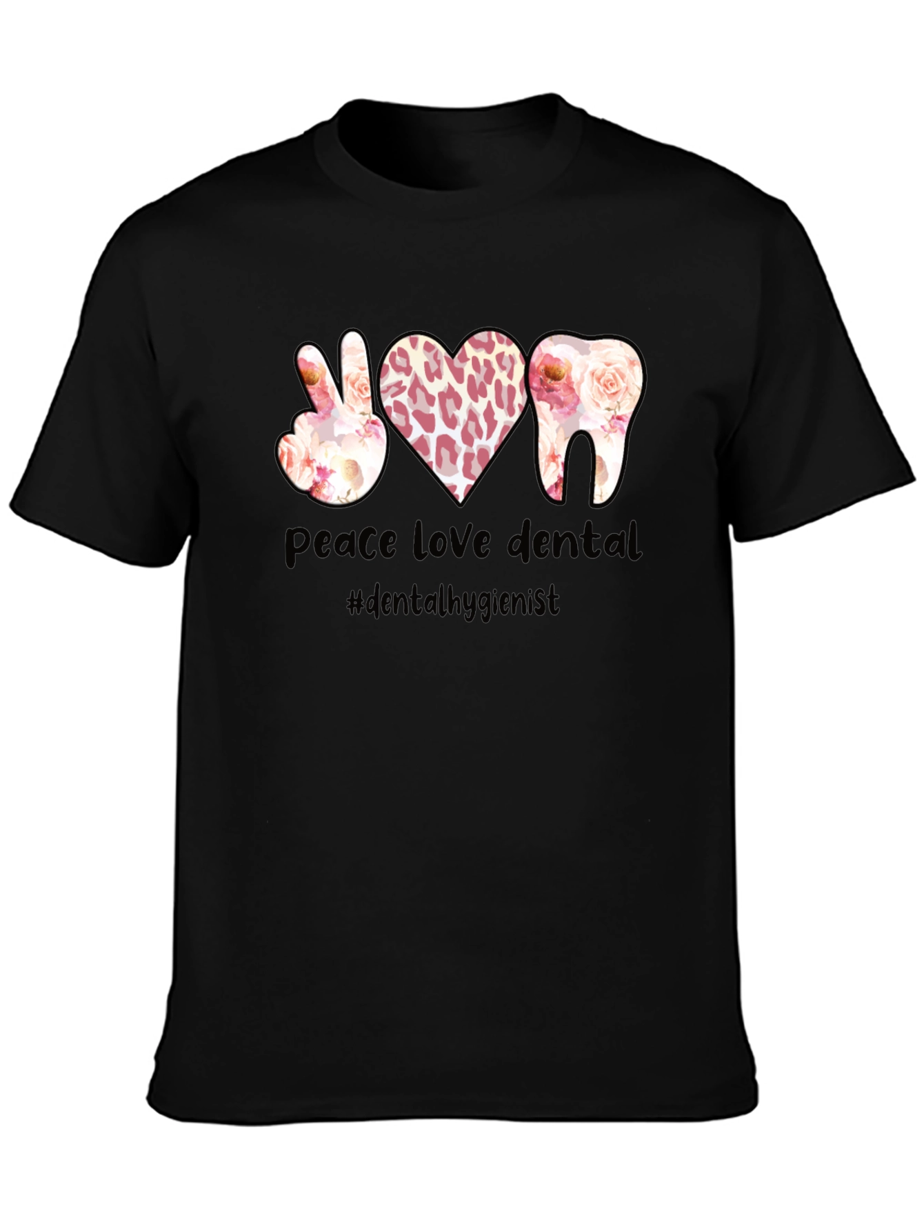 Peace Love Dental T-Shirt Dental Hygienist Tee