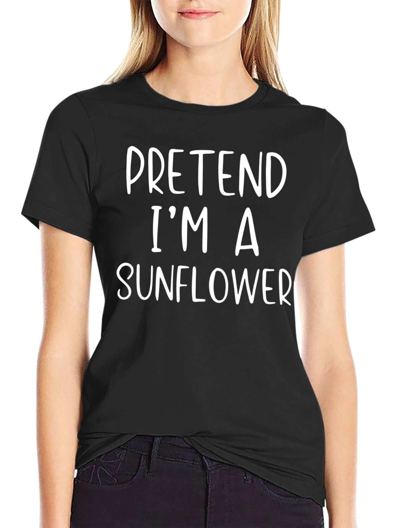 Pretend Im a Sunflower Graphic Tee